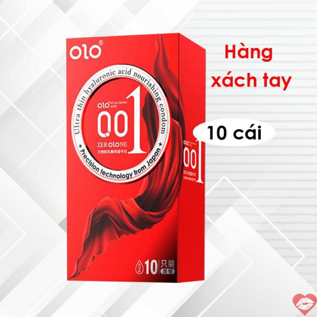 Review Bao cao su Olo thin 0.01 đỏ Square Red gai nổi siêu mỏng hộp 10c hàng xách tay