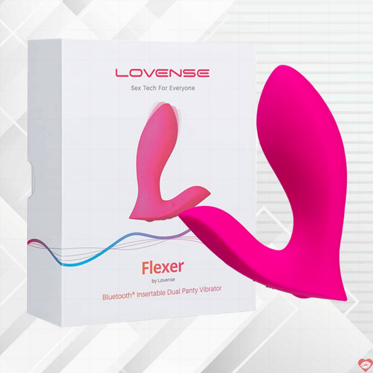 Trứng rung hai đầu Lovense Flexer điều khiển app tiện lợi 