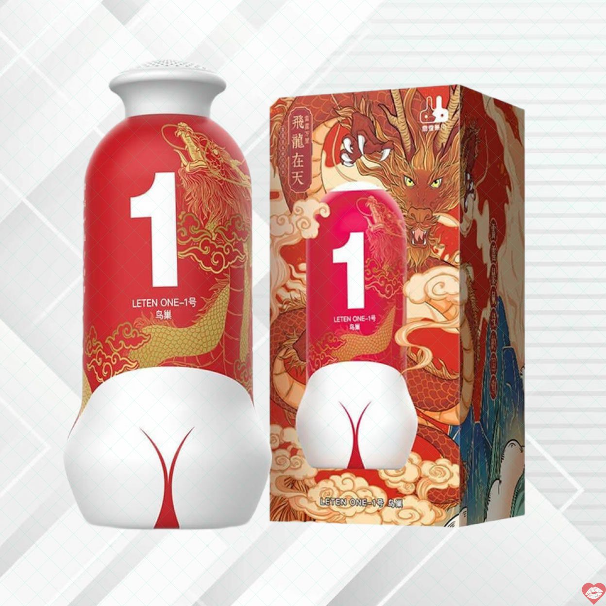 Âm đạo giả Leten One 1 Red mềm mại silicon y tế kích thích mạnh 